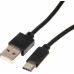 Кабель USB Type-C (m) USB A(m) 1.8м черный