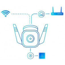 Камера видеонаблюдения аналоговая TP-Link Tapo C310 3.89-3.89мм цветная корп.:белый