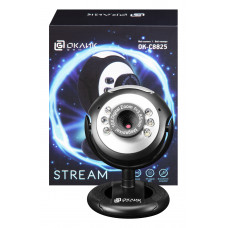 Камера Web Оклик OK-C8825 черный 0.3Mpix (640x480) USB2.0 с микрофоном