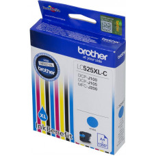 Картридж струйный Brother LC525XLC голубой (1300стр.) для Brother DCP-J100/J105/J200
