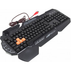 Клавиатура A4 Bloody B314 черный USB Multimedia for gamer LED (подставка для запястий)
