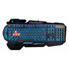 Клавиатура A4 Bloody B314 черный USB Multimedia for gamer LED (подставка для запястий)