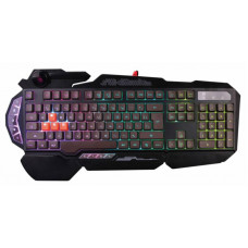 Клавиатура A4 Bloody B314 черный USB Multimedia for gamer LED (подставка для запястий)