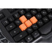 Клавиатура A4 Bloody B314 черный USB Multimedia for gamer LED (подставка для запястий)