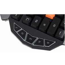 Клавиатура A4 Bloody B314 черный USB Multimedia for gamer LED (подставка для запястий)