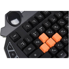 Клавиатура A4 Bloody B314 черный USB Multimedia for gamer LED (подставка для запястий)