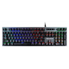 Клавиатура A4Tech B765 механическая серый USB for gamer LED (B765 GREY/NEON (GREEN SWITCH)) кабель 1.8м