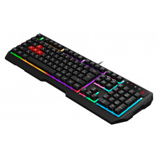 Клавиатура A4Tech Bloody B135N черный USB Multimedia for gamer LED (подставка для запястий) (B135N)