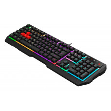 Клавиатура A4Tech Bloody B140N черный USB Multimedia for gamer LED (подставка для запястий) (B140N)