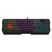 Клавиатура A4Tech Bloody B140N черный USB Multimedia for gamer LED (подставка для запястий) (B140N)