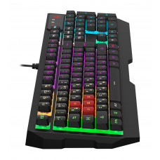 Клавиатура A4Tech Bloody B140N черный USB Multimedia for gamer LED (подставка для запястий) (B140N)