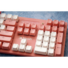 Клавиатура A4Tech Bloody B800 Dual Color механическая розовый/белый USB for gamer LED
