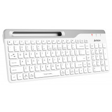 Клавиатура A4Tech Fstyler FBK25 белый/серый USB беспроводная BT/Radio slim Multimedia