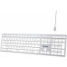 Клавиатура A4Tech Fstyler FBX50C белый USB беспроводная BT/Radio slim Multimedia (FBX50C WHITE)