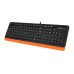 Клавиатура A4Tech Fstyler FK10 черный/оранжевый USB (FK10 ORANGE)