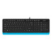 Клавиатура A4Tech Fstyler FK10 черный/синий USB (FK10 BLUE)
