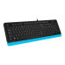 Клавиатура A4Tech Fstyler FK10 черный/синий USB (FK10 BLUE)