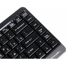 Клавиатура A4Tech Fstyler FK11 черный USB slim (FK11 USB (GREY)) кабель 1.5м