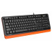 Клавиатура A4Tech Fstyler FKS10 черный/оранжевый USB (FKS10 ORANGE)
