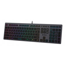 Клавиатура A4Tech Fstyler FX60 серый USB slim LED (FX60 GREY / NEON)