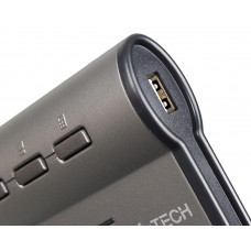 Клавиатура A4Tech KLS-7MUU серебристый/черный USB slim Multimedia (KLS-7MUU USB) кабель 1.5м