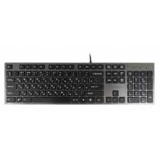 Клавиатура A4Tech KV-300H серый/черный USB slim