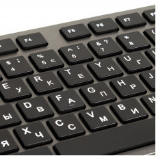 Клавиатура A4Tech KV-300H серый/черный USB slim