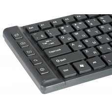 Клавиатура Acer OKW010 черный USB slim Multimedia (ZL.KBDEE.002)