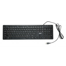 Клавиатура Acer OKW020 черный USB slim Multimedia (ZL.KBDEE.001)