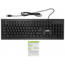 Клавиатура Acer OKW120 черный USB Multimedia (ZL.KBDEE.006)