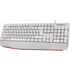 Клавиатура Defender Atom HB-546 белый USB Multimedia for gamer (подставка для запястий) (45547)