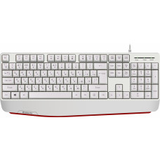 Клавиатура Defender Atom HB-546 белый USB Multimedia for gamer (подставка для запястий) (45547)
