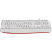 Клавиатура Defender Atom HB-546 белый USB Multimedia for gamer (подставка для запястий) (45547)