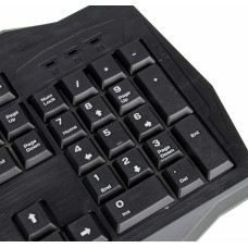 Клавиатура Defender Ultra HB-330L черный USB LED (подставка для запястий)