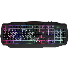 Клавиатура Defender Ultra HB-330L черный USB LED (подставка для запястий)