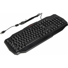 Клавиатура Defender Ultra HB-330L черный USB LED (подставка для запястий)