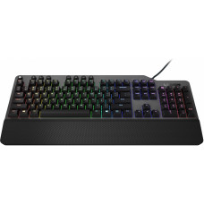 Клавиатура Lenovo K500 RGB механическая черный USB Multimedia for gamer LED (подставка для запястий) (GY40T26479) кабель 1.8м