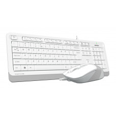 Клавиатура + мышь A4Tech Fstyler F1010 клав:белый/серый мышь:белый/серый USB Multimedia