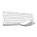 Клавиатура + мышь A4Tech Fstyler F1010 клав:белый/серый мышь:белый/серый USB Multimedia