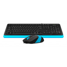 Клавиатура + мышь A4Tech Fstyler F1010 клав:черный/синий мышь:черный/синий USB Multimedia