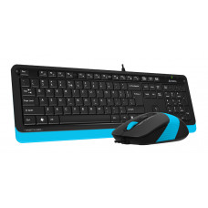 Клавиатура + мышь A4Tech Fstyler F1010 клав:черный/синий мышь:черный/синий USB Multimedia