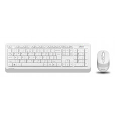 Клавиатура + мышь A4Tech Fstyler FG1010 клав:белый/серый мышь:белый/серый USB беспроводная Multimedia