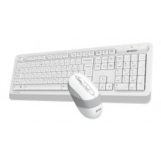 Клавиатура + мышь A4Tech Fstyler FG1010 клав:белый/серый мышь:белый/серый USB беспроводная Multimedia