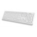 Клавиатура + мышь A4Tech Fstyler FG1010 клав:белый/серый мышь:белый/серый USB беспроводная Multimedia