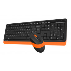Клавиатура + мышь A4Tech Fstyler FG1010 клав:черный/оранжевый мышь:черный/оранжевый USB беспроводная Multimedia