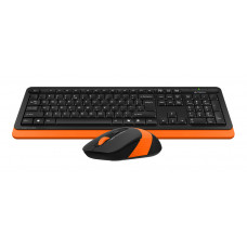 Клавиатура + мышь A4Tech Fstyler FG1010 клав:черный/оранжевый мышь:черный/оранжевый USB беспроводная Multimedia