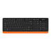 Клавиатура + мышь A4Tech Fstyler FG1010 клав:черный/оранжевый мышь:черный/оранжевый USB беспроводная Multimedia