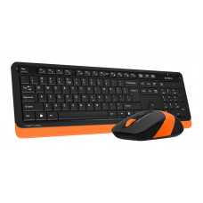 Клавиатура + мышь A4Tech Fstyler FG1010 клав:черный/оранжевый мышь:черный/оранжевый USB беспроводная Multimedia