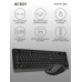 Клавиатура + мышь A4Tech Fstyler FG1012 клав:черный/серый мышь:черный USB беспроводная Multimedia (FG1012 BLACK)