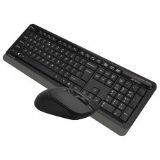 Клавиатура + мышь A4Tech Fstyler FG1012 клав:черный/серый мышь:черный USB беспроводная Multimedia (FG1012 BLACK)